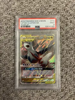 Pokemon - PSA 9 MINT Latias & Latios Gx - 2019- Sun & Moon Team Up 113/181 - Image 1