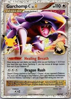 Garchomp C LV.X Classic Collection Celebrations: Classic Collection 145/147 NM - Image 1