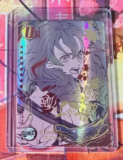 Demon Slayer Hashira Mitsuri Kanroji UR Blood Moon Holo Foil Trading Card CCG - Image 1