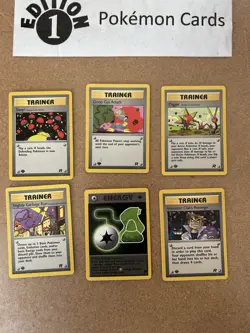 Team Rocket Trainers 1st Edition Pokemon Card Lot Vintage WOTC - Image 1