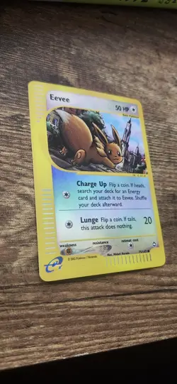 Pokemon Eevee Aquapolis Reverse Holo Card 75/147 English LP/NM Condition - Image 3