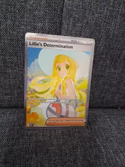 Lillie's Determination 184/132 Mega Evolution Pokemon Card SAR TCG - Image 1
