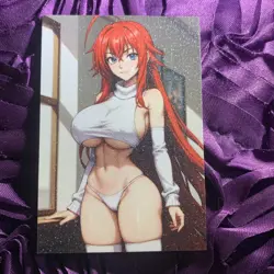 RIAS GREMORY HIGH SCHOOL DxD Halloween Goddess Girl Waifu Card White 1 - Image 1
