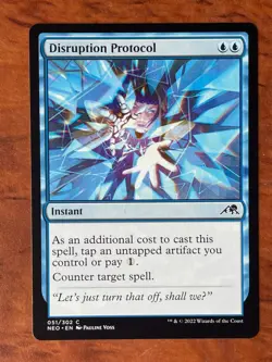 Disruption Protocol MTG Magic the Gathering Card NM Near Mint NEO - Image 1