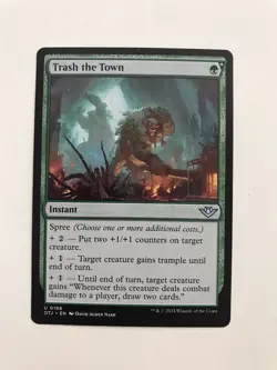 Trash the Town MTG Magic the Gathering Card NM Near Mint OTJ - Image 1