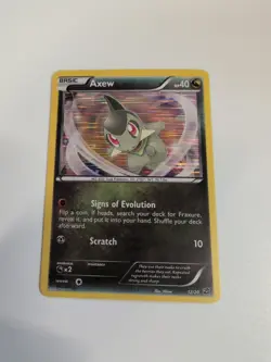Axew 12/20 2012 B&W Dragon Vault Pokemon Card Nintendo Exclusive Holo Rare - Nm - Image 1