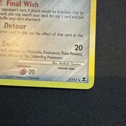 Pokemon Cards - Jirachi 7/111 - Rising Rivals - Holo - Swirl LP+ 🌀 - Image 4