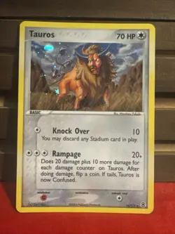 Pokemon Card - Tauros 16/112 - FireRed & LeafGreen - Holo - NM - Image 1