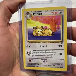 Pokemon BASE SET 2 Card 56/130 Persian Vintage Vtg NM/MT Never Played Nintendo - Image 2