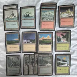 MTG:Magic: The Gathering Ice Age Basic Land Lot 17 Cards NEVER PLAYED LOOK GREAT - Image 1