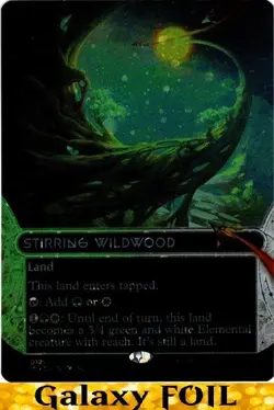 Stirring Wildwood ** GALAXY FOIL BORDERLESS #129 ** Stellar Sights - NM MTG - Image 1