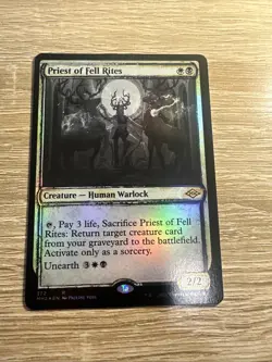 Priest of Fell Rites (Sketch) [Modern Horizons 2] Foil Near Mint - Image 1
