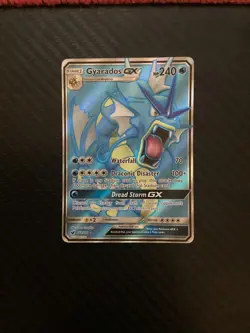 Pokemon Gyarados GX TCG Full Art Holo Card Crimson Invasion 101/111 HP - Image 1