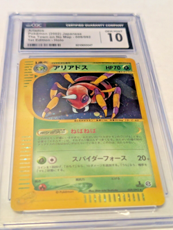 2002 Pokemon Japanese Ariados Holo 1st Ed CGC 10 Gem Mint Town on No Map - Image 4