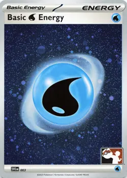 Pokemon Basic Water Energy - Cosmos Holo Prize Pack Series Cards #003 NM - Image 1
