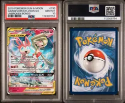 2019 POKEMON SM UNBROKEN BONDS #130/214 GARDEVOIR SYLVEON GX TAG TEAM PSA 10 - Image 3