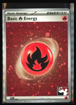 Basic Fire Energy (Cosmos Holo) - 002: Prize Pack Series Card - Pokemon TCG - NM - Image 1