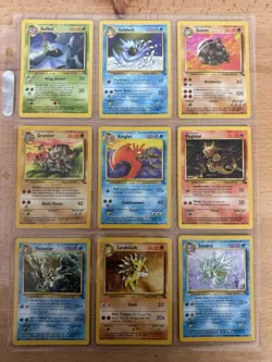 100% Complete Unlimited Fossil Non-Holo Set 16-62 (lp-hp) Vintage Pokemon Card - Image 4