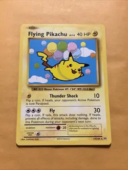 2016 Evolutions Flying Pikachu Secret Rare #110/108 NM - Image 1