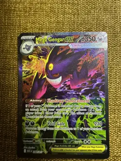 Mega Gengar ex 284/217 SIR Secret Pokemon Ascended Heroes IN HAND READY TO SHIP - Image 1