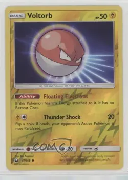 Voltorb Reverse Foil Pokemon Sun & Moon Celestial Storm #47 - Image 1