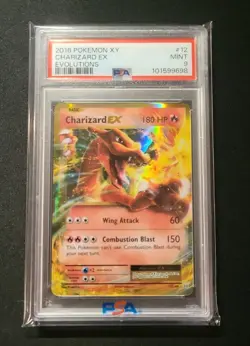 2016 Pokemon XY Charizard Ex Evolutions 12/108 PSA 9 #12 Brady - Image 1