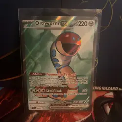 Pokemon NM Holo Orthworm ex - 162/142 Ultra Rare SV07: Stellar Crown - Image 1
