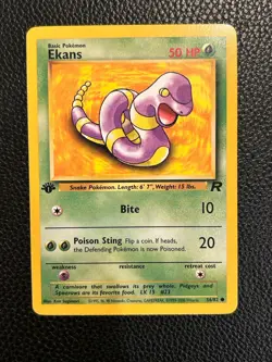 Pokemon 1st Edition Team Rocket Ekans 56/82 - Image 1