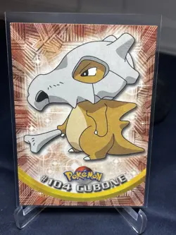Cubone #104 2000 Topps Pokemon TV Animation Edition Series 2 Blue Logo - Image 1
