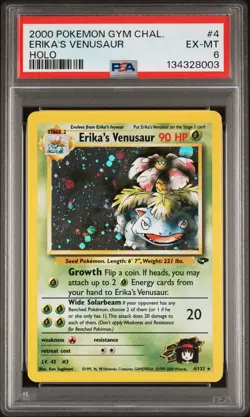 2000 POKEMON GYM CHALLENGE HOLO #4 ERIKA'S VENUSAUR PSA 6 - Image 1