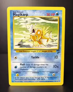 Pokemon TCG - MAGIKARP - 50/130 - Unlimited - WOTC - Base Set 2 (2000) - NM+ - Image 1