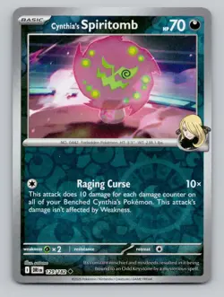 Reverse Holo Cynthia's Spiritomb 129/182 Uncommon SV10: Destined Rivals Pokemon - Image 1
