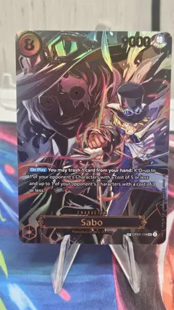 Sabo OP07-118 SP Alt Art OP13 Carrying On His Will One Piece English NM - Image 1