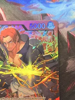 One Piece OP09-001 Shanks Alt Art Leader Red Near Mint - Image 4