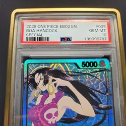 Boa Hancock SP EB-02 PSA 10 Gold Leader OP07 038 Extra Booster 25th RARE Low Pop - Image 3