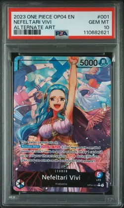 Nefeltari Vivi (001) (Alternate Art) OP04-001 Kingdoms of Intrigue Foil - Image 1