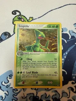 Pokemon TCG Sceptile Holo Rare Card Pop Series 1, 4/17 - Image 1