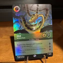 KAA Secretive Snake Disney Lorcana Whispers in the Well #212/204 Epic Cold Foil - Image 1
