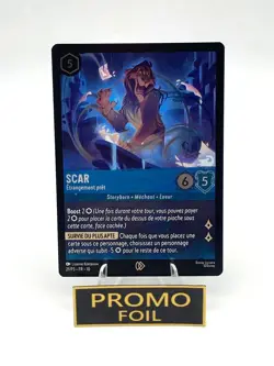 Scar Eerily Prepared 21/P3 Promo Cold Foil Whispers In The Well Disney Lorcana - Image 1