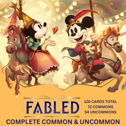 Disney Lorcana Fabled EN-9 complete set of common and uncommon cards - English - Image 1