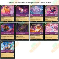 Disney Lorcana Fabled EN-9 complete set of common and uncommon cards - English - Image 5