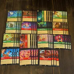 Disney Lorcana custom Deck Ruby Emerald evasive fabled format - Image 1