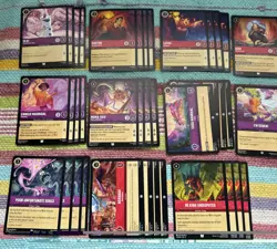 Disney Lorcana TCG Ruby Amethyst Control/Stall 60 Card custom Deck NM - Image 2
