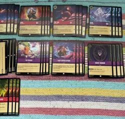 Disney Lorcana TCG Ruby Amethyst Control/Stall 60 Card custom Deck NM - Image 4