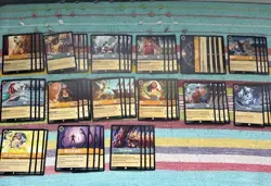 Disney Lorcana TCG amber steel Song Fabled Rotation Custom 60 Card Deck NM - Image 1