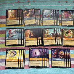 Disney Lorcana TCG amber steel Song Fabled Rotation Custom 60 Card Deck NM - Image 2