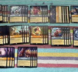 Disney Lorcana TCG amber steel Song Fabled Rotation Custom 60 Card Deck NM - Image 3