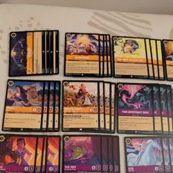 Disney Lorcana Custom Amber Amethyst deck fabled ready princess queen - Image 2