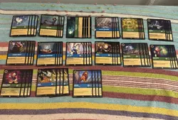 Disney Lorcana TCG Duck Dynasty Emerald Sapphire Fabled Rotation Custom Deck - Image 1