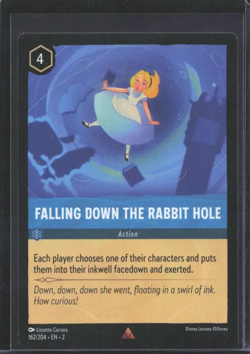Disney Lorcana Rise of the Floodborn Falling Down The Rabbit Hole Non Foil - Image 1